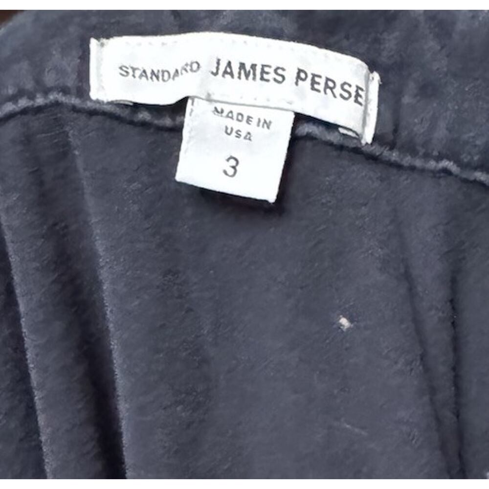 James Perse Shirt Lot of 2 Size 3 Gray Long Sleeve Blue Polo USA Made Cotton - Picture 10 of 12